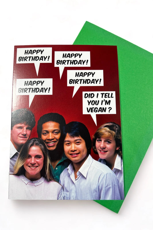 Happy Birthday I'm A Vegan Card