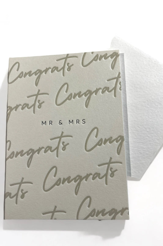 Congrats Mr & Mrs Card