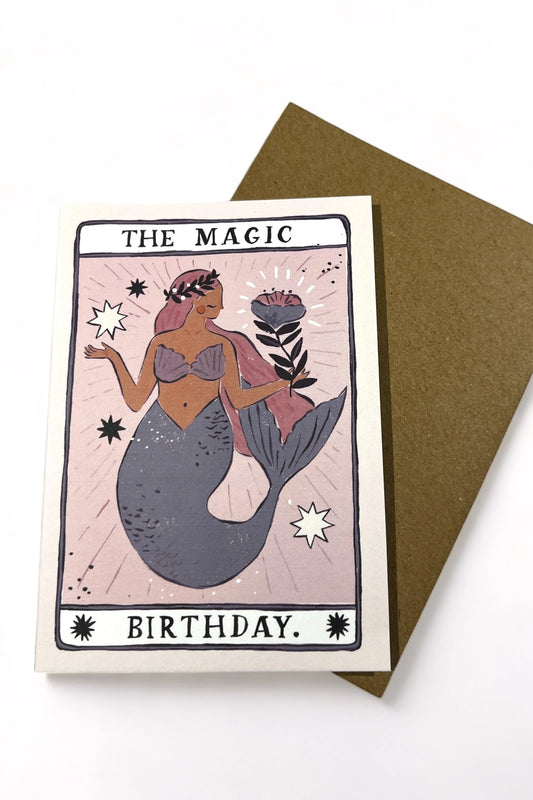 The Magic Mermaid Birthday Card