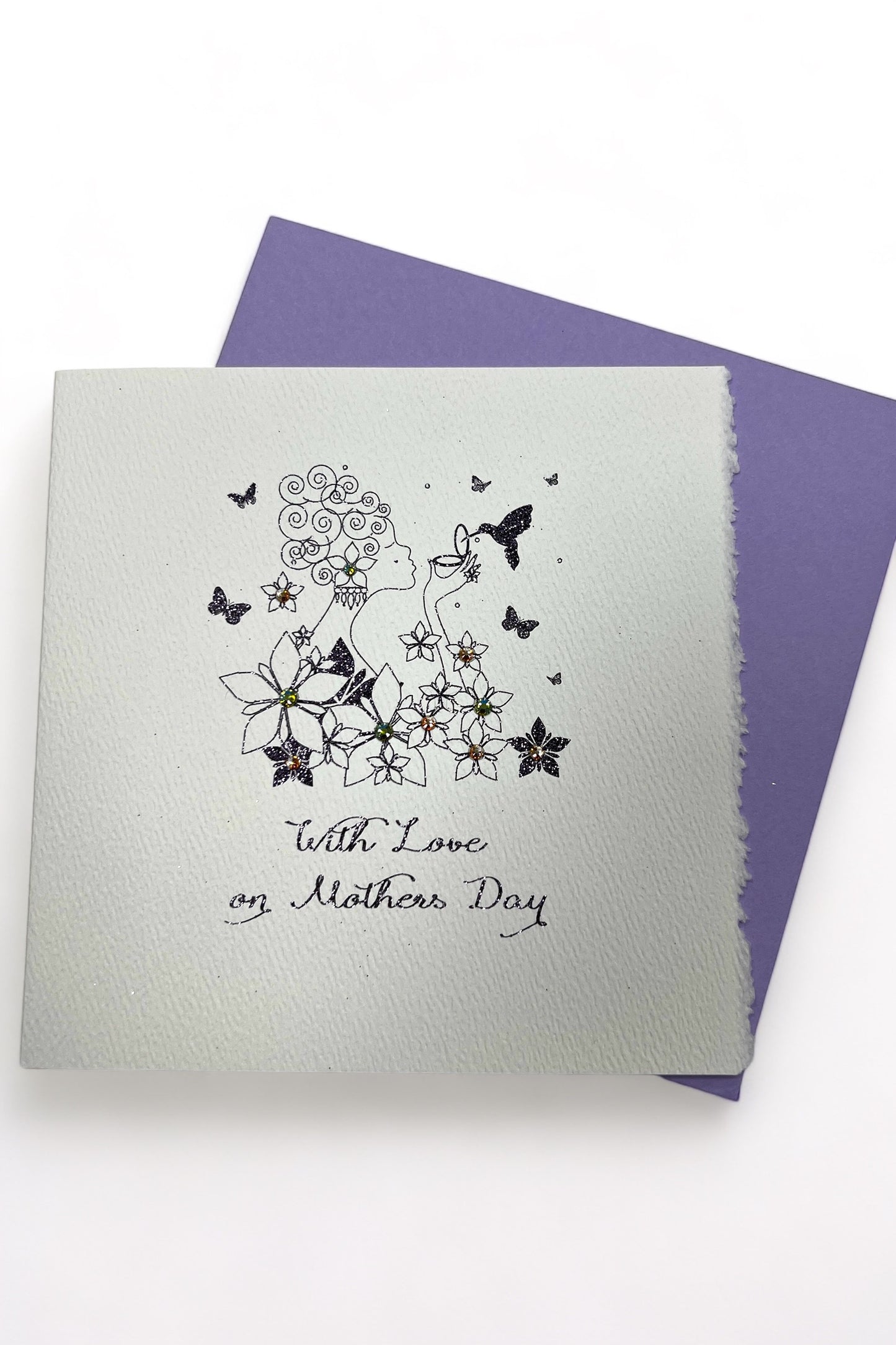 With Love on Mother's Day Floral Card
