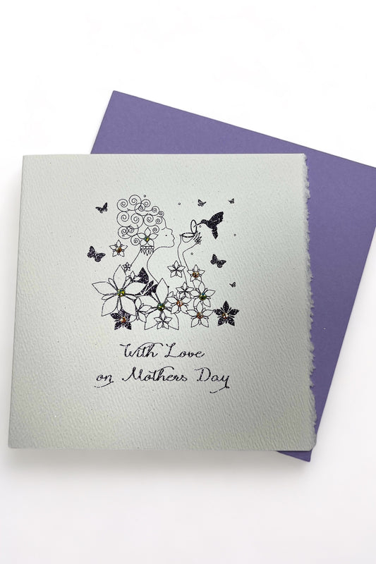 With Love on Mother's Day Floral Card