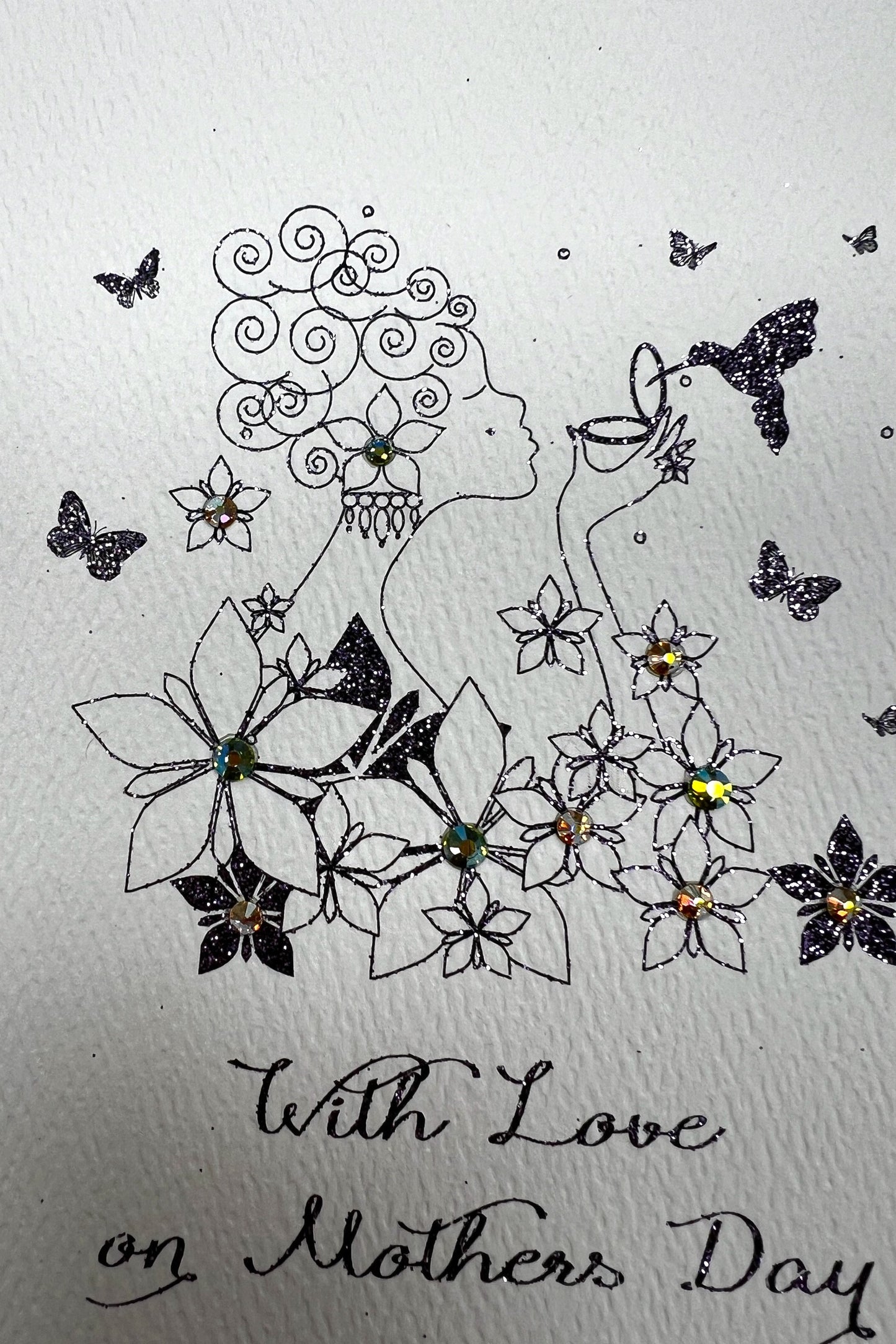 With Love on Mother's Day Floral Card