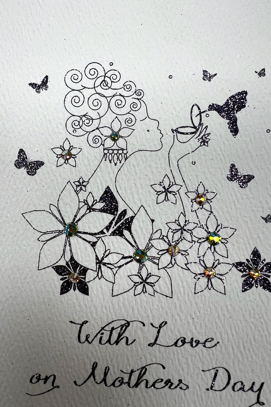 With Love on Mother's Day Floral Card