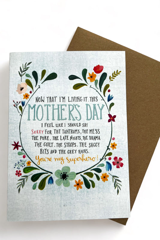 My Superhero Mother's Day Card