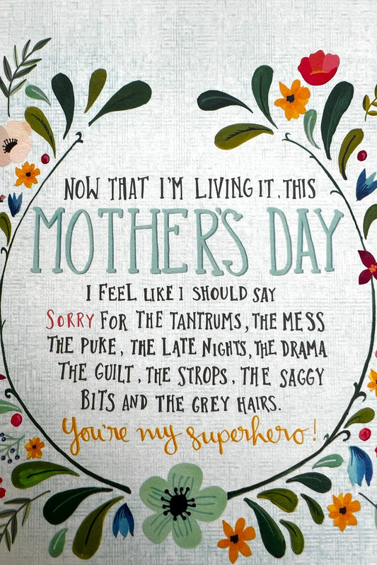 My Superhero Mother's Day Card