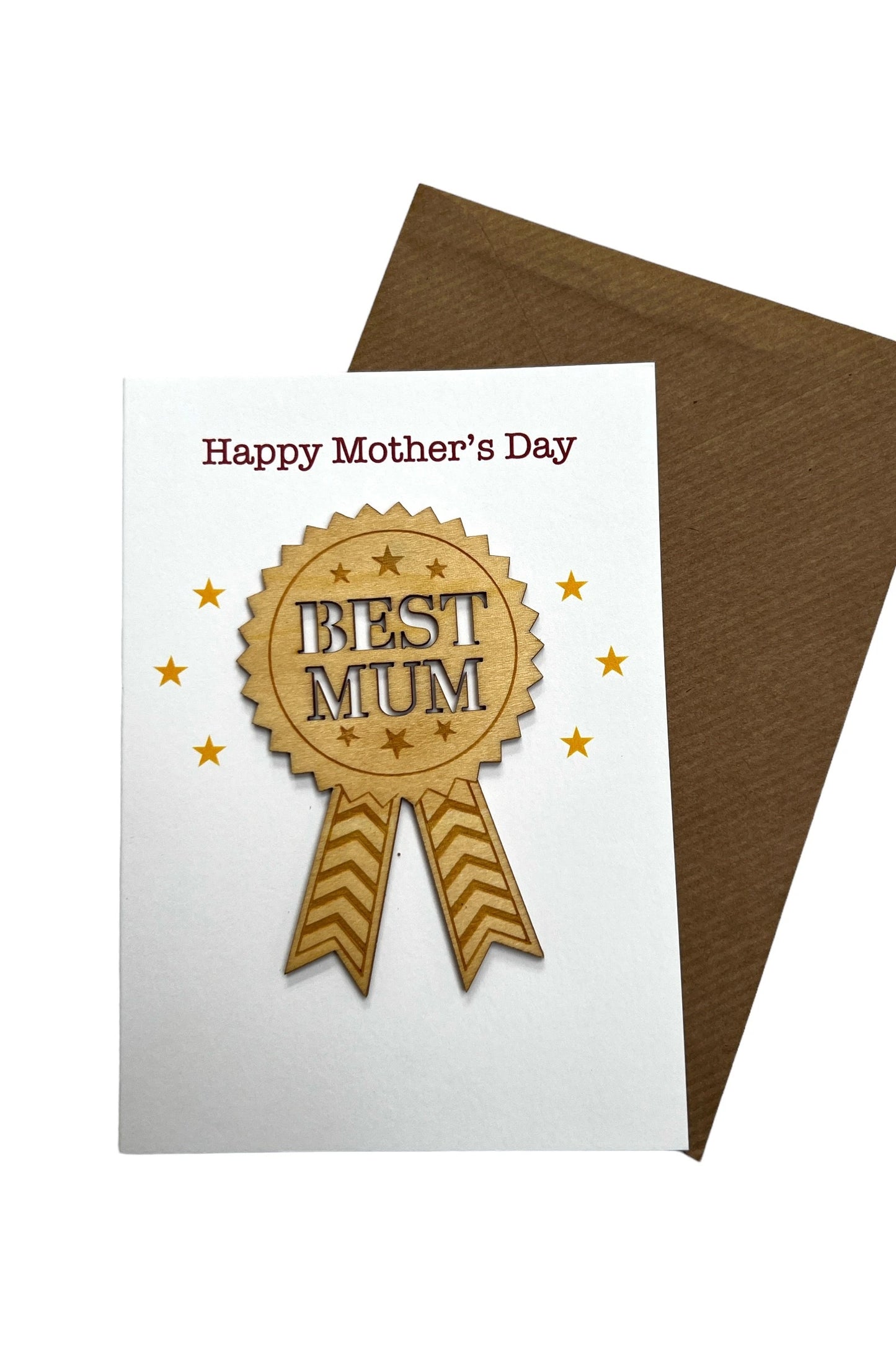Best Mum Badge Mother's Day Card