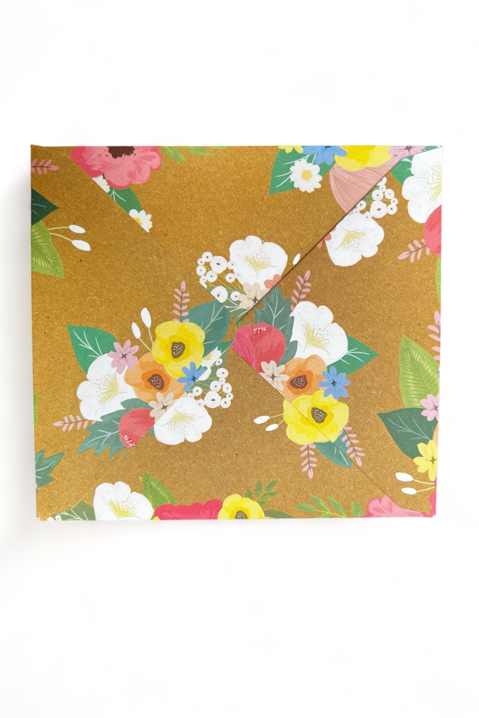 Just Married Floral Card - Styled