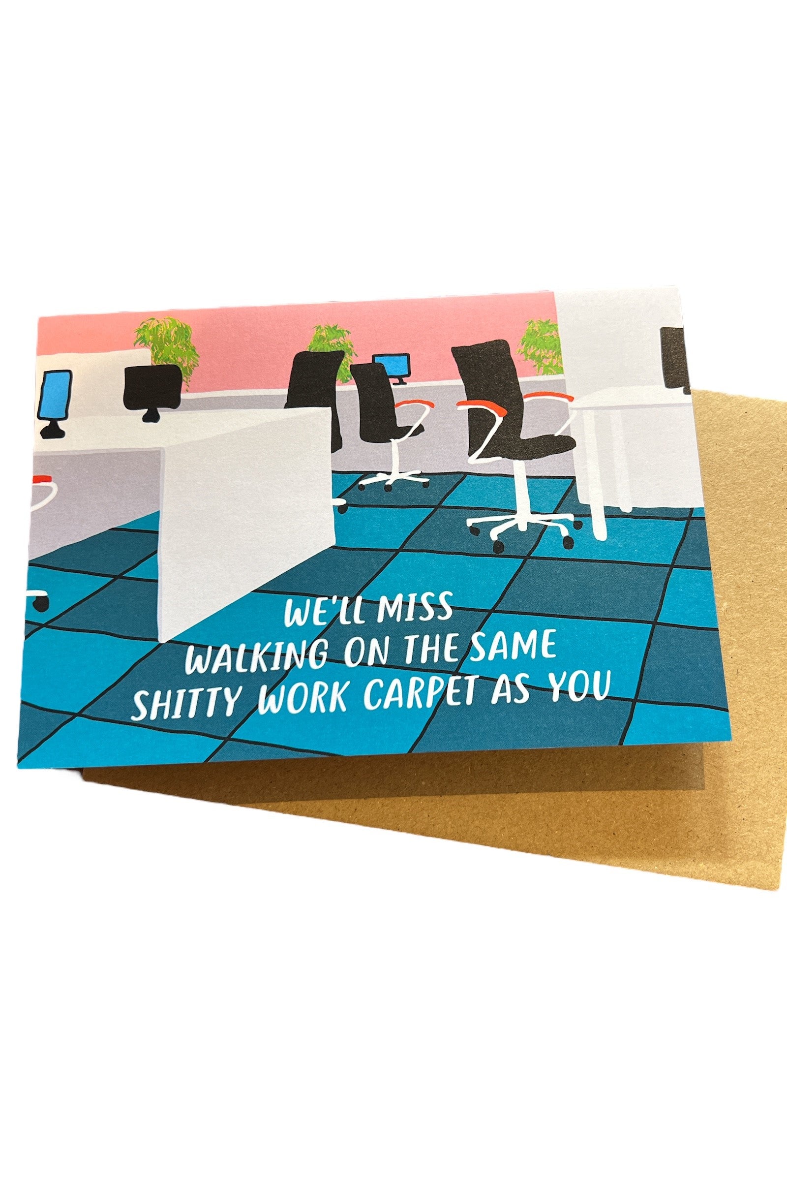 Miss You Leaving Job Card