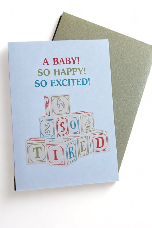 A Baby! So Excited! Card
