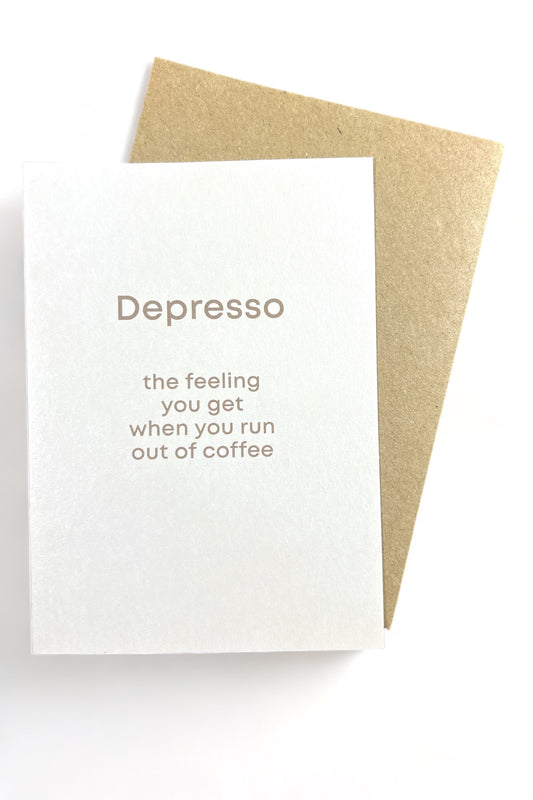 Depresso Coffee Card