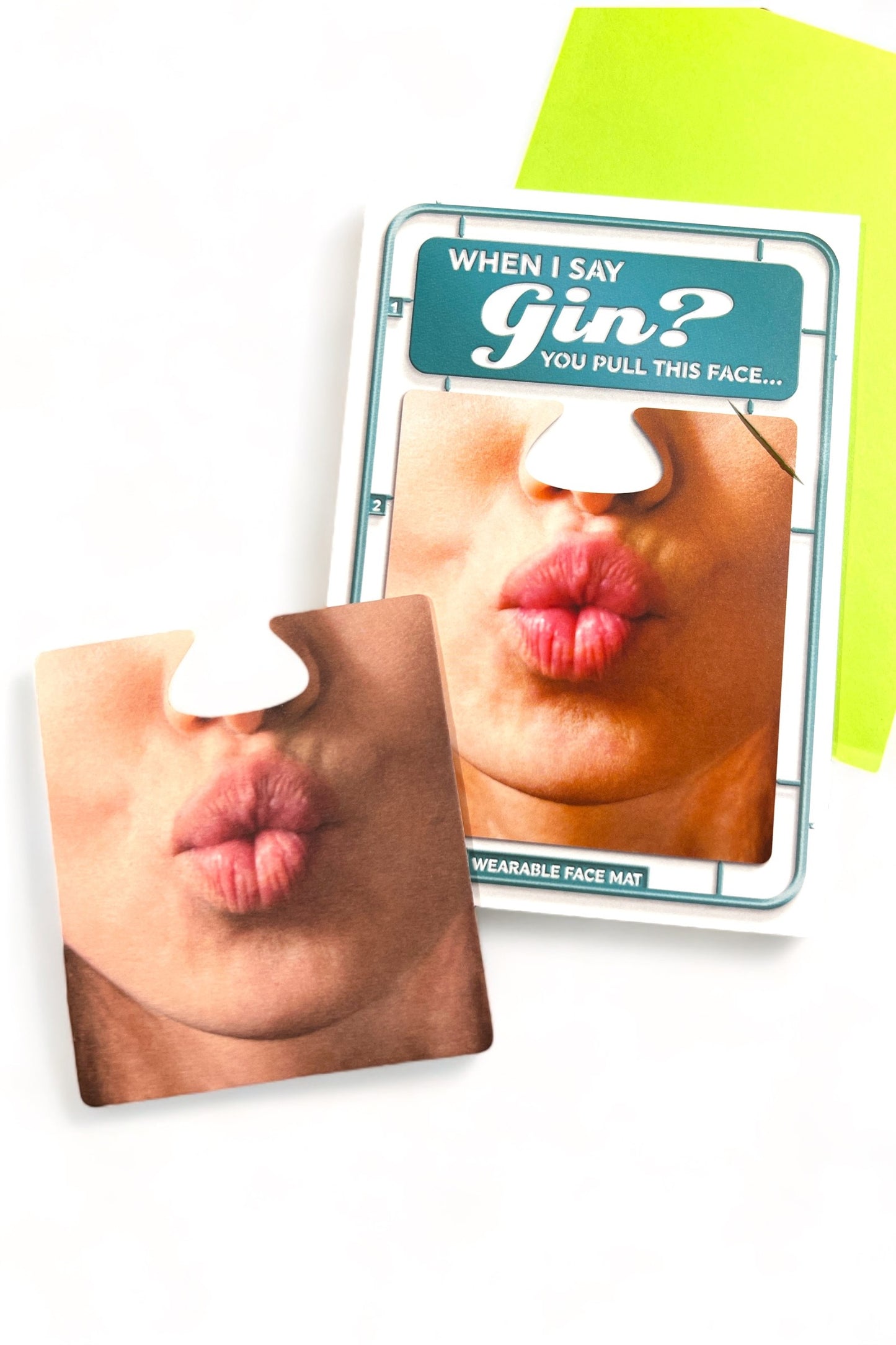 When I Say Gin Face Mat Card