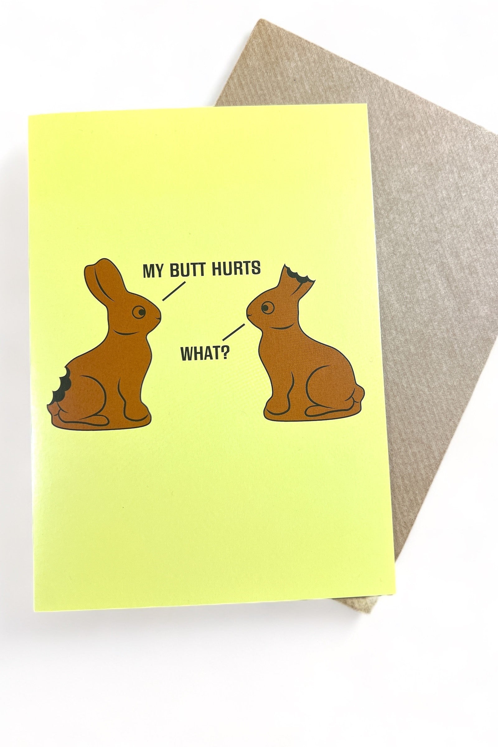 Chocolate Easter Bunny Card