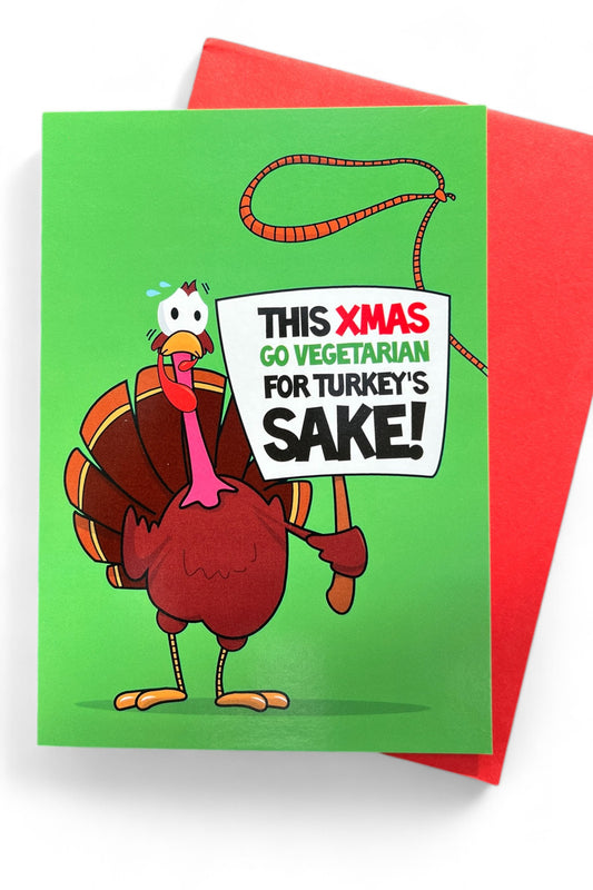 Go Vegetarian Christmas Card