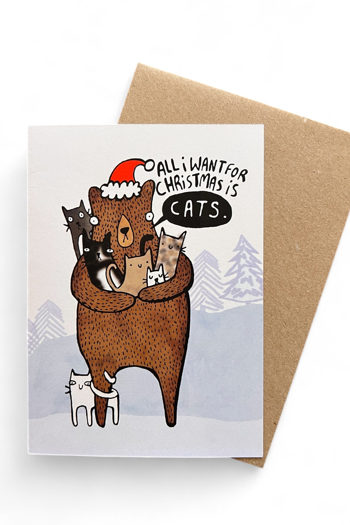 All I Want for Xmas Cats Christmas Card
