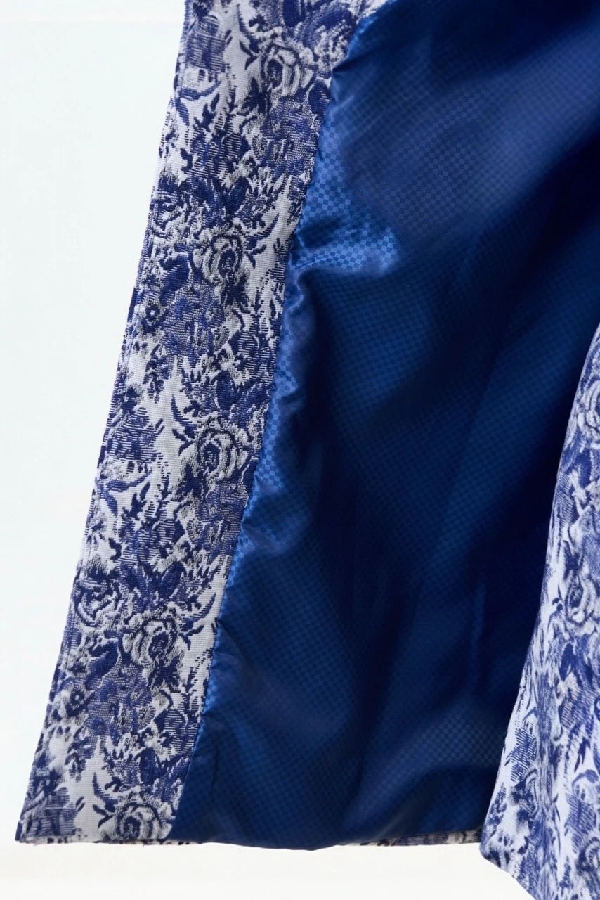 Dryden Wedgewood Jacquard Short Coat - Detail 4