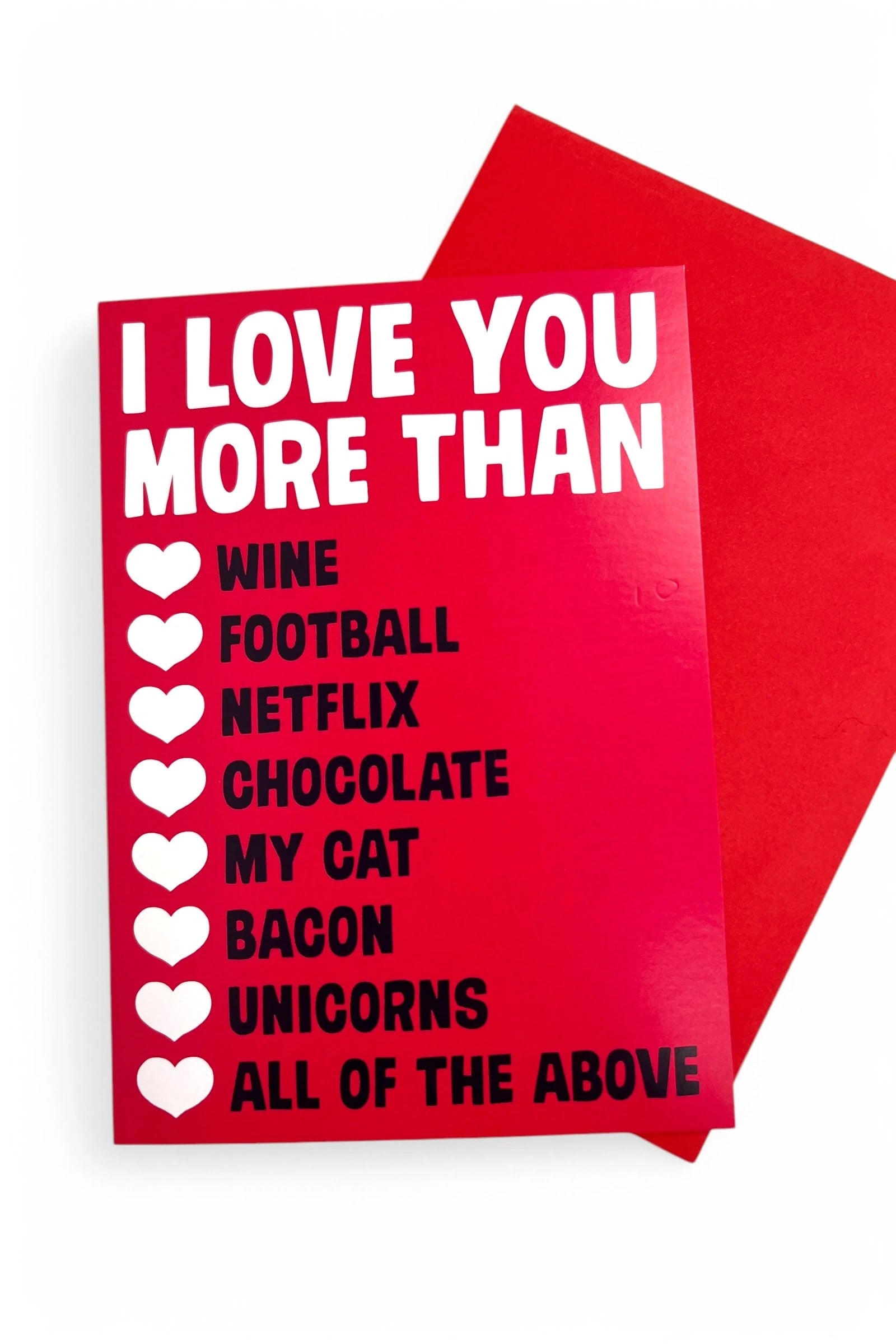 I Love You More Than Valentine Card