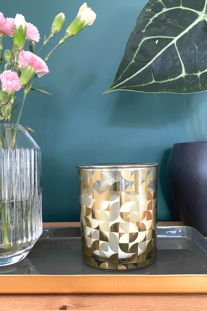Large Fan Design Deco Candle