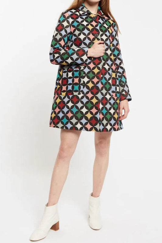 Dryden 60'S Circles Jacquard Mini Coat