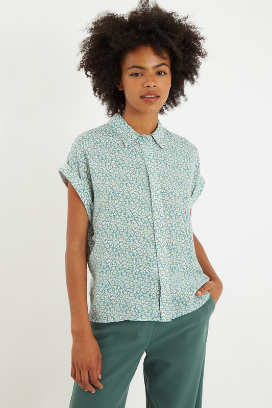 Abinaya Dazzler Print Short Sleeve Shirt