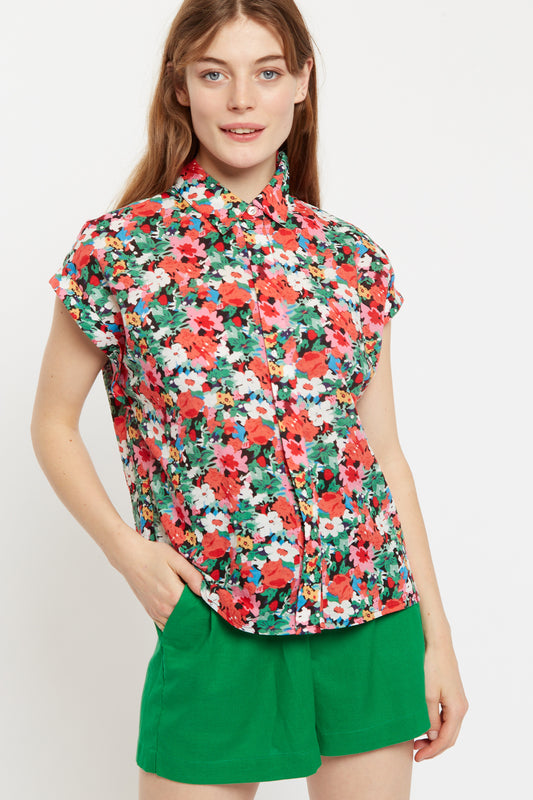 Louche Abinaya Flower Splash Print Shirt