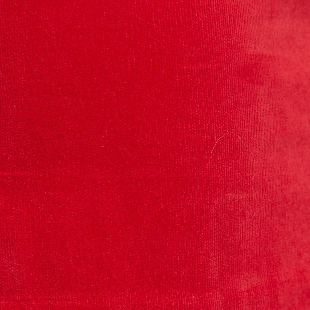 Louche Alicja Baby Cord Scalloped Hem Mini Skirt - Red