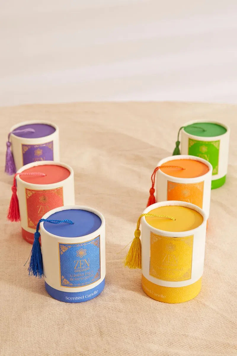 Sandalwood and Iris Scented Zen Candle