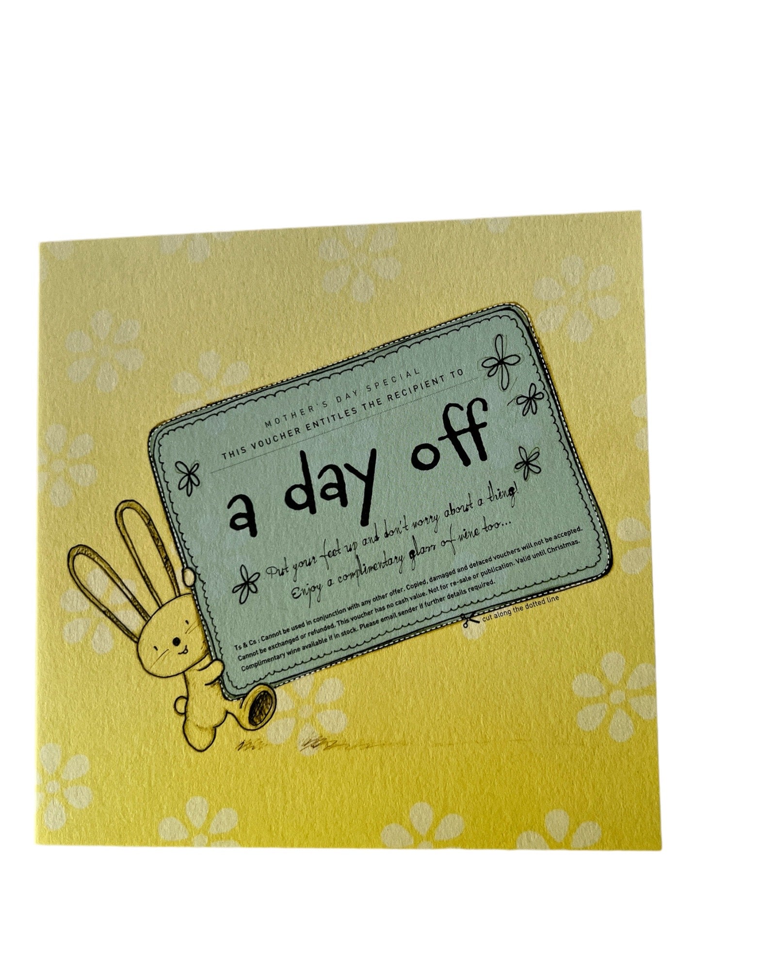 A Day Off Mothers Day Card - Styled