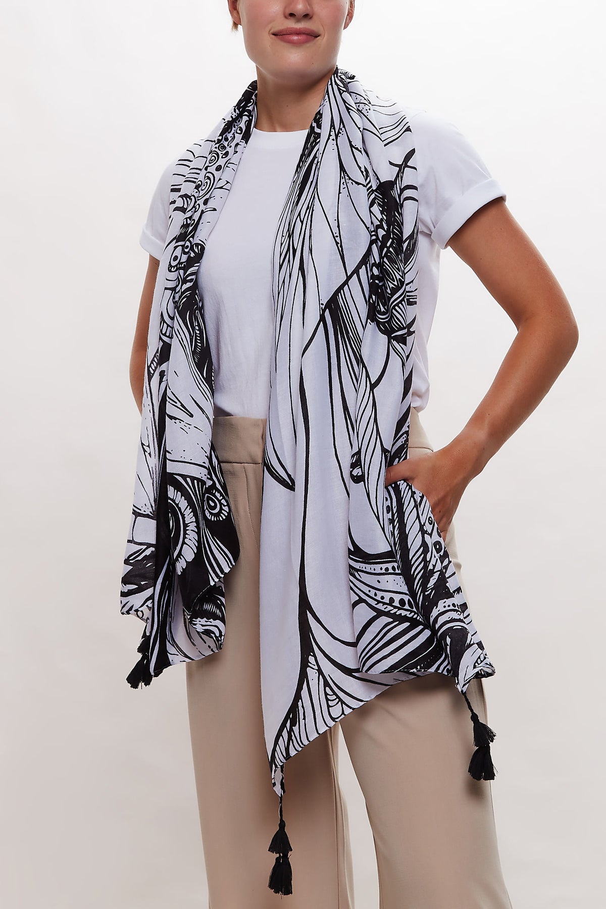 Bee Utiful Bee Printed Scarf