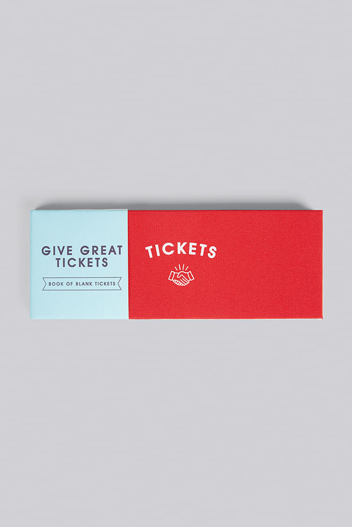 Blank Ticket Book