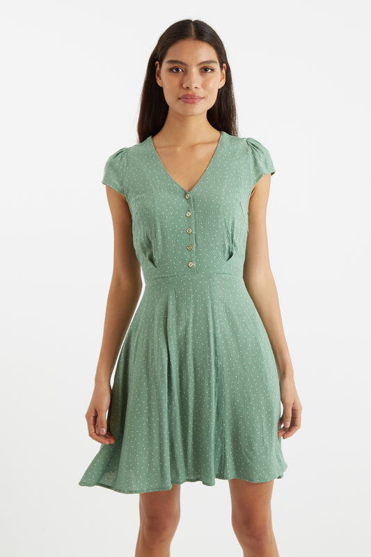Cathleen Mini Petite Dot Tea Dress