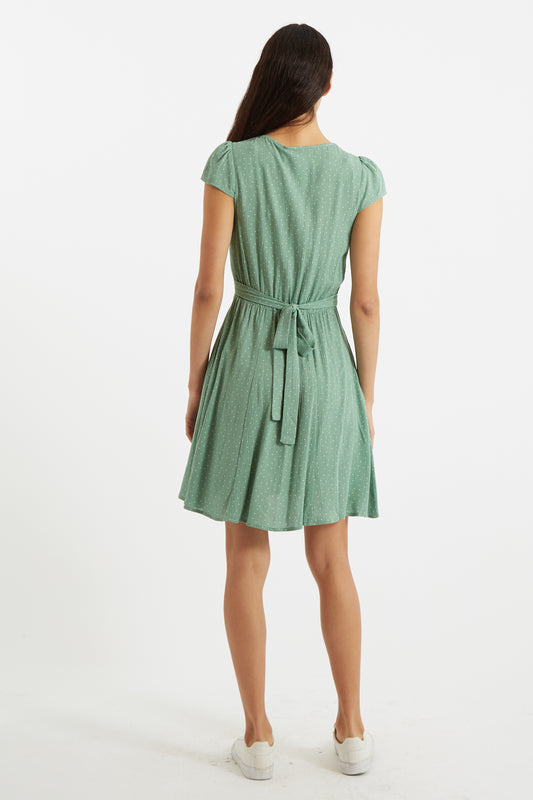 Cathleen Mini Petite Dot Tea Dress