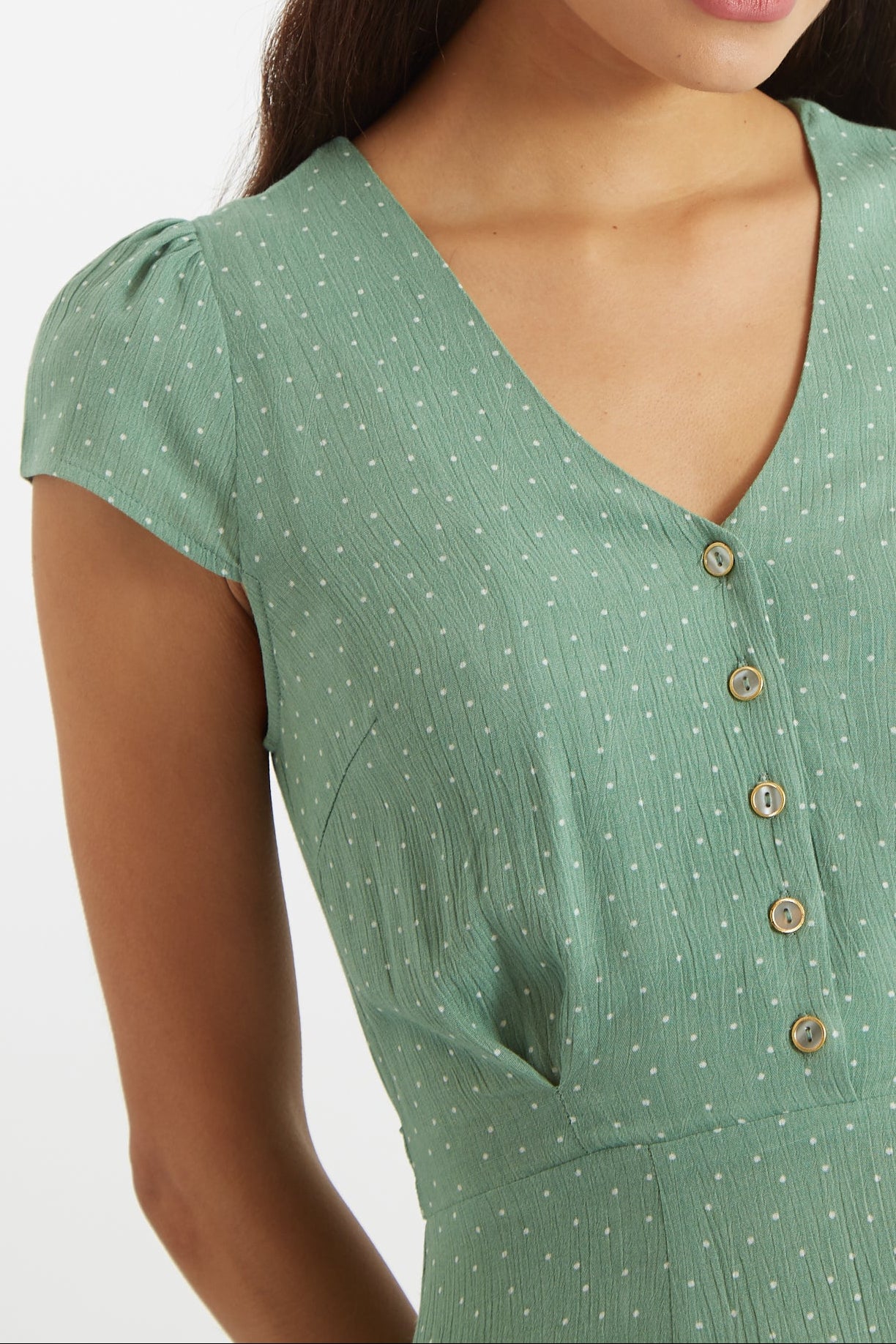 Cathleen Mini Petite Dot Tea Dress