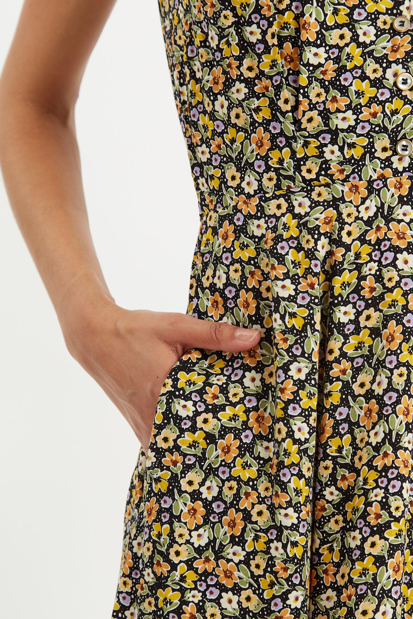 Cathleen Mini Santa Fe Floral Tea Dress