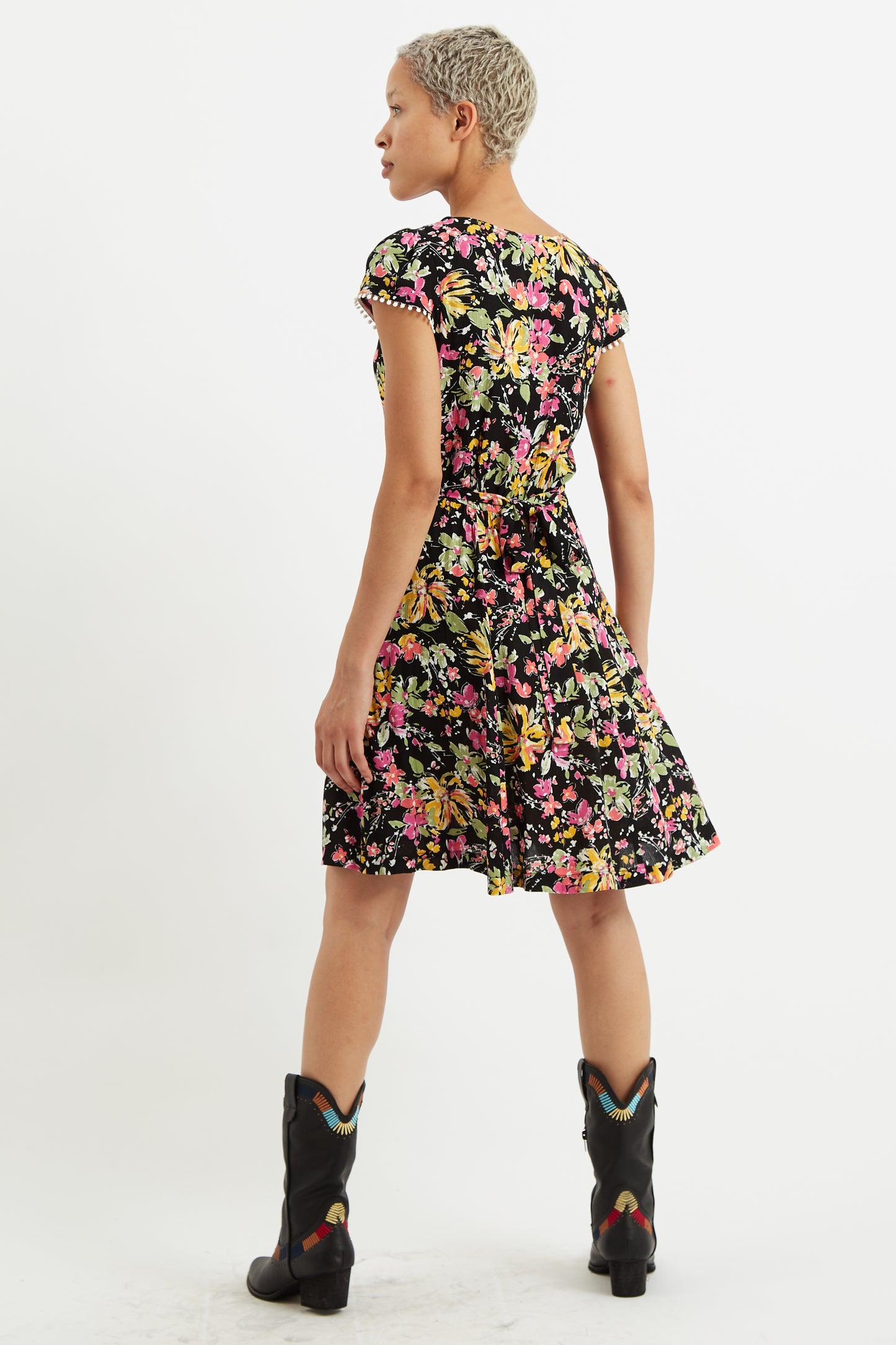 Cathleen Mini Flower Burst Tea Dress