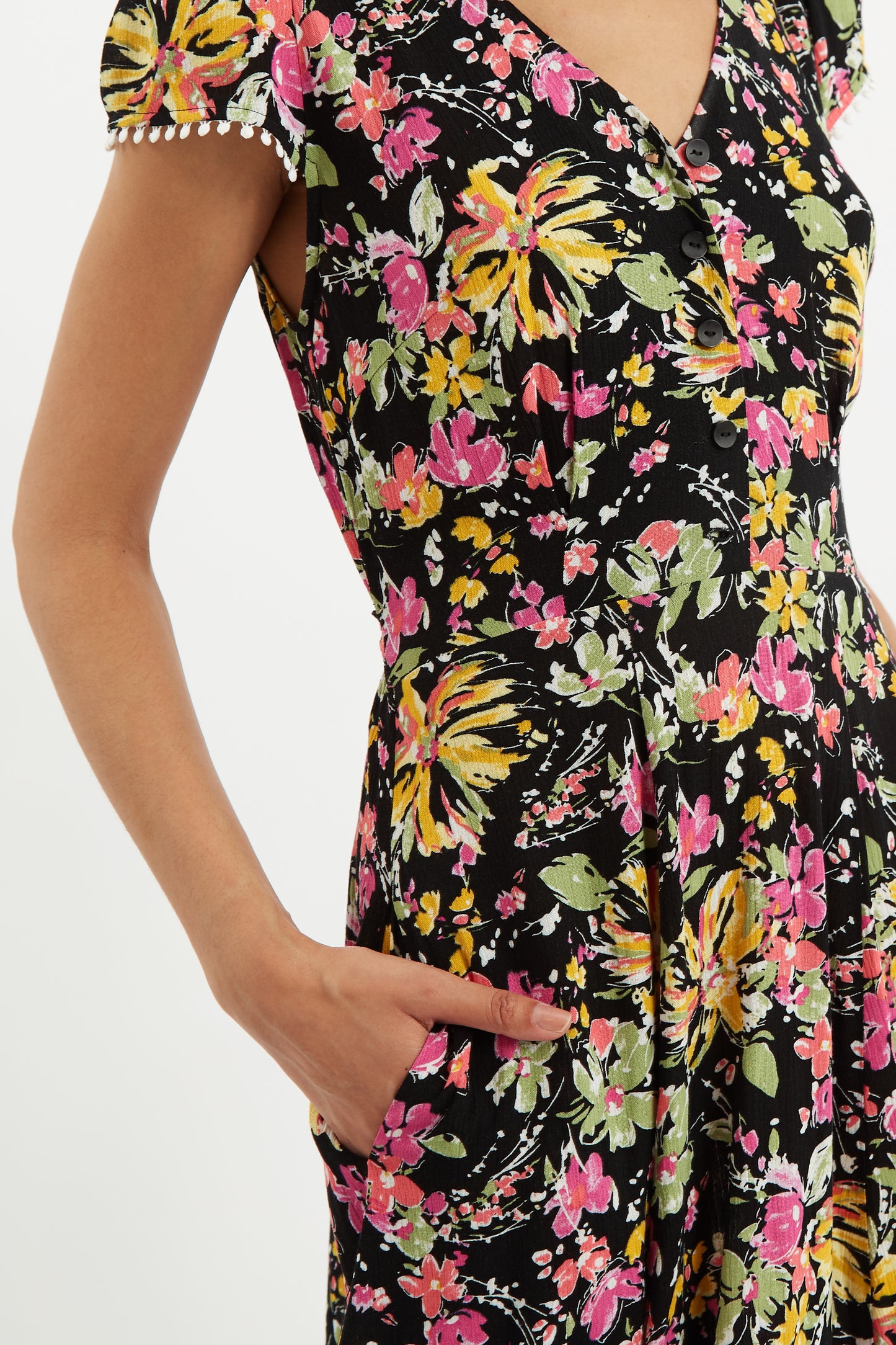 Cathleen Mini Flower Burst Tea Dress
