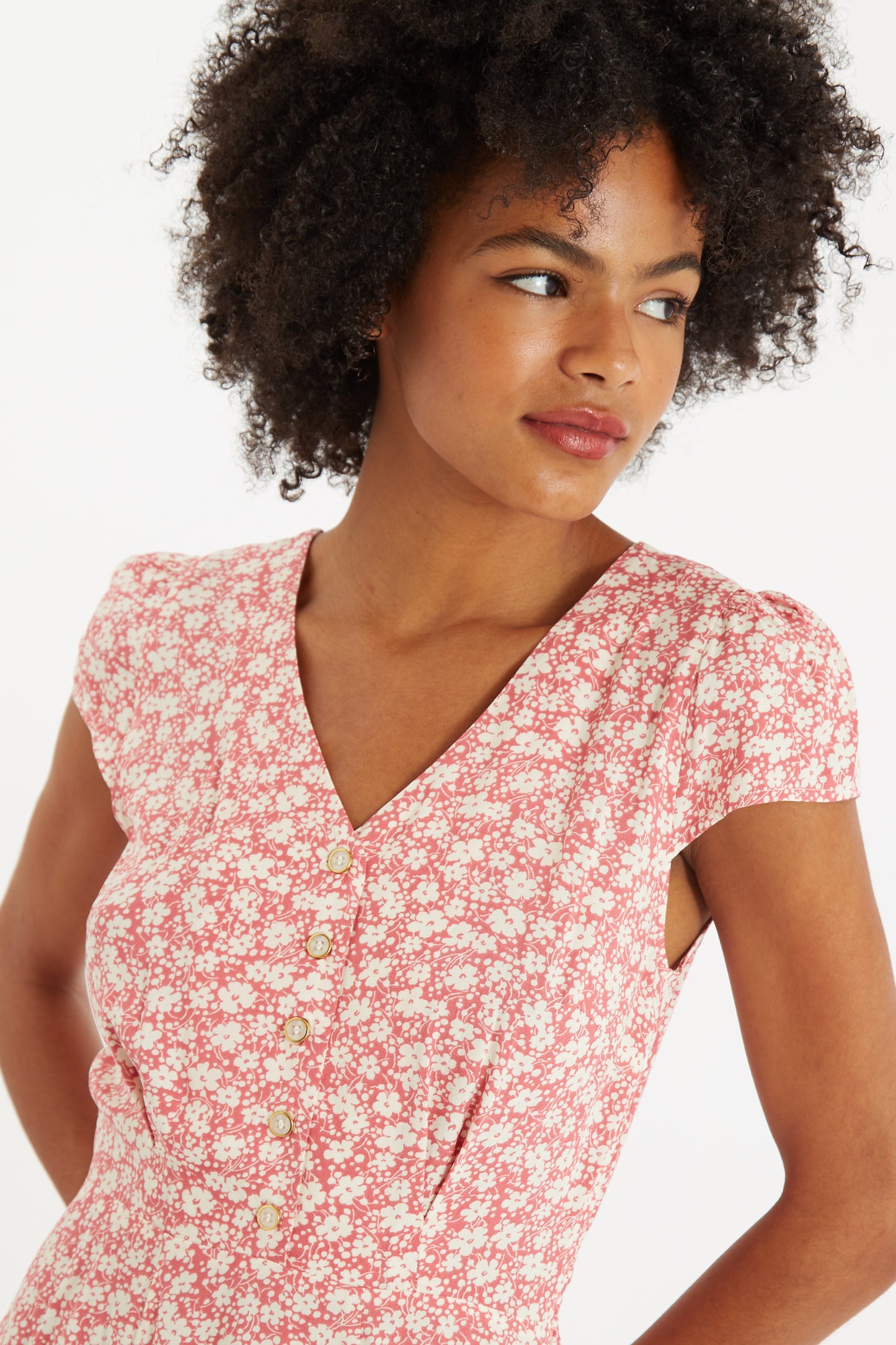 Cathleen Mini Periwinkle Tea Dress