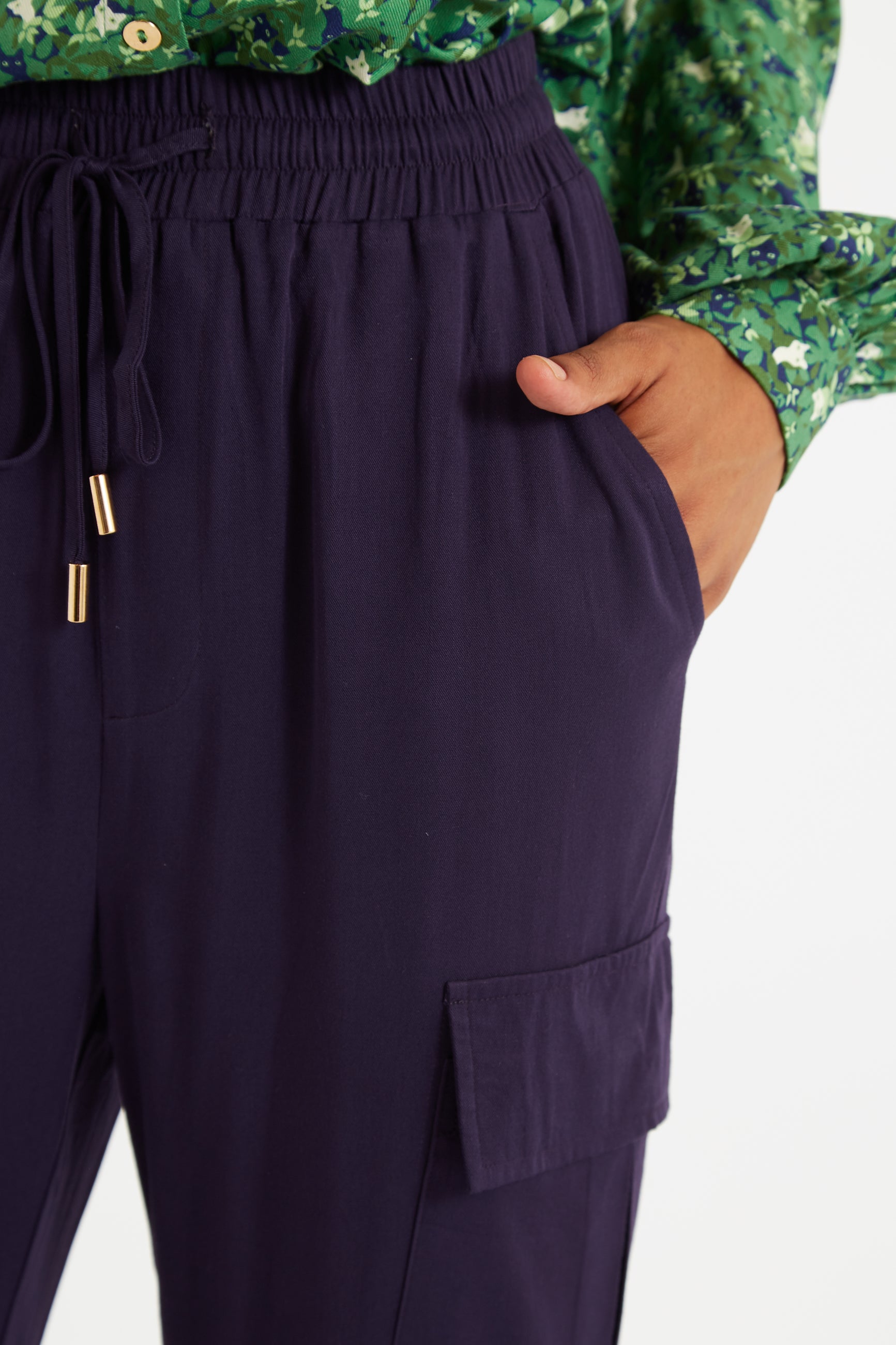 Chava Cargo Trouser Navy