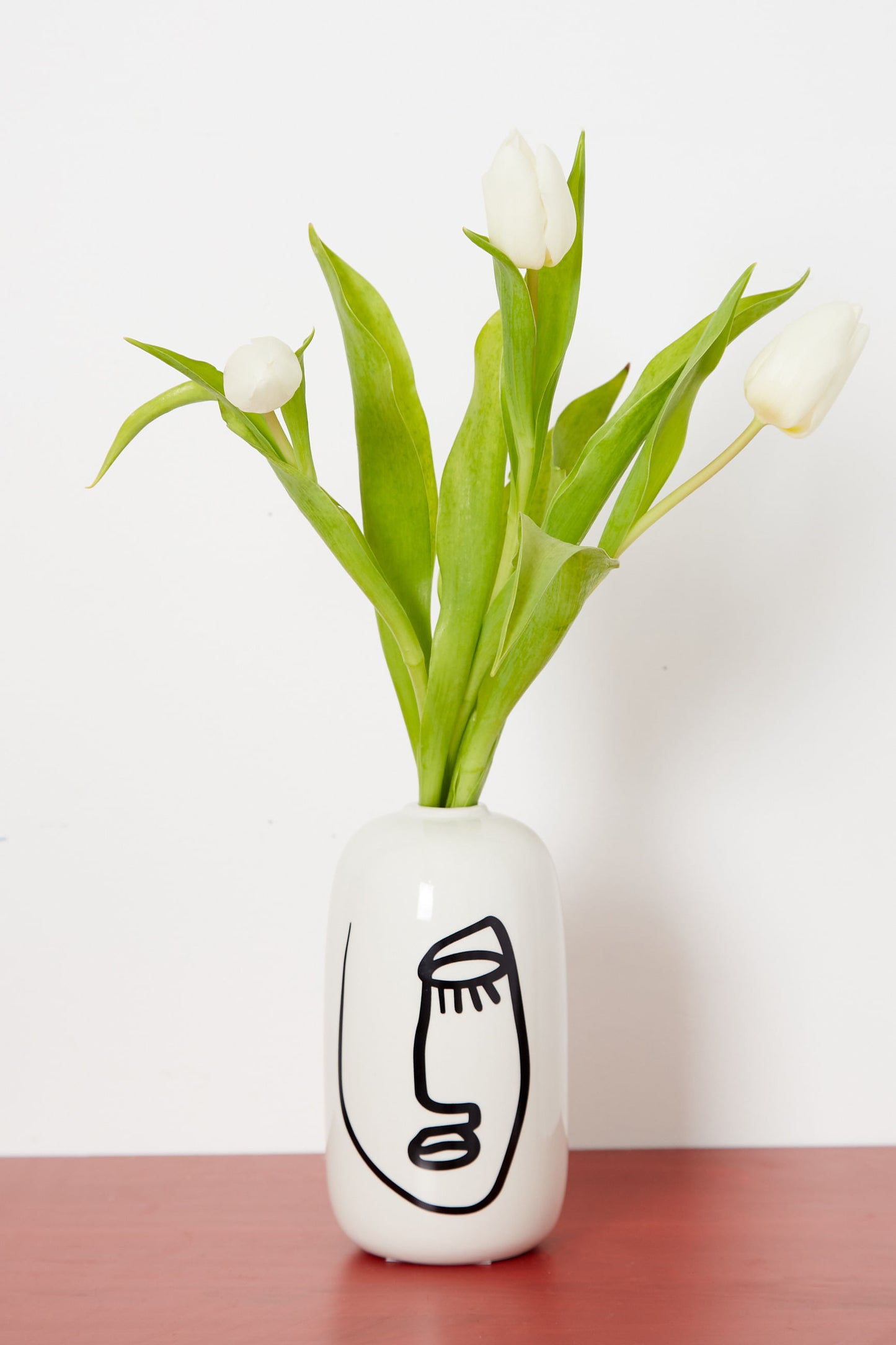 Closed Eye Face Vase