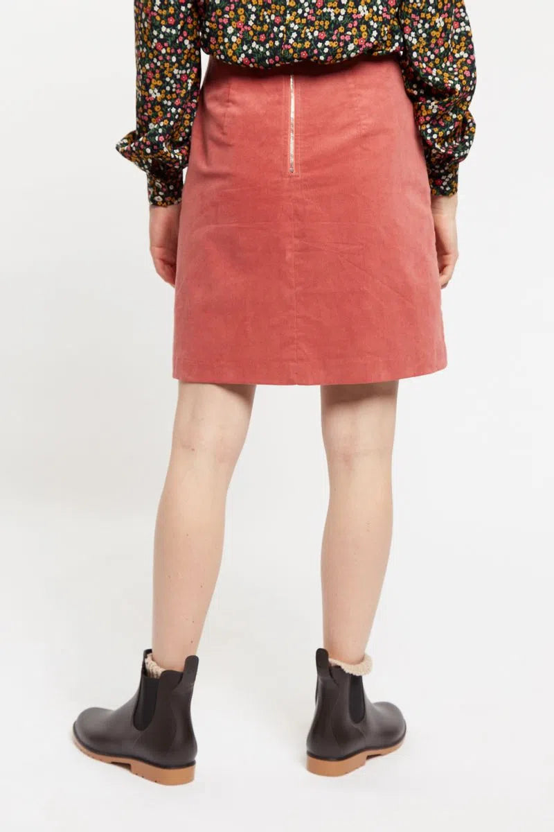Dylan Baby Cord A Line Mini Skirt Blush Pink