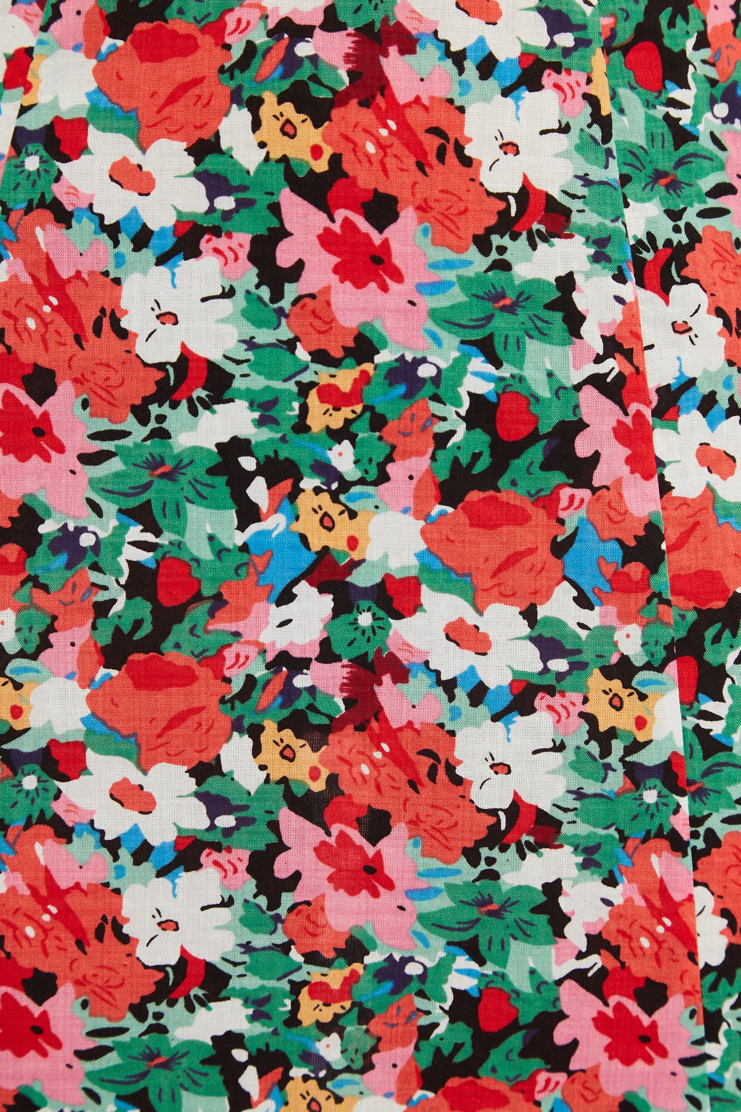 Louche Corina Flower Splash Print Midi Tea Dress
