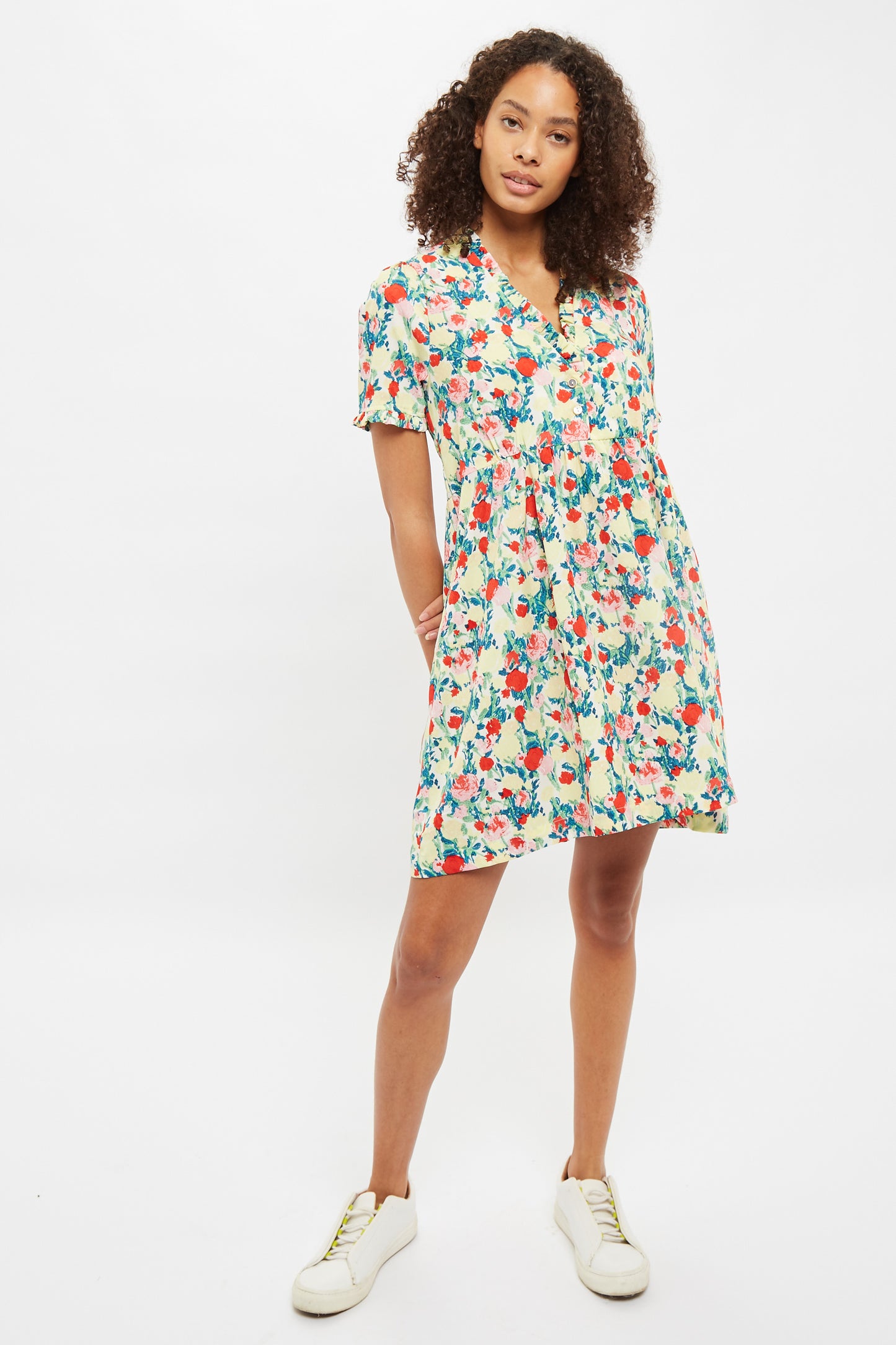 Cosima Monet Flower Mini Dress