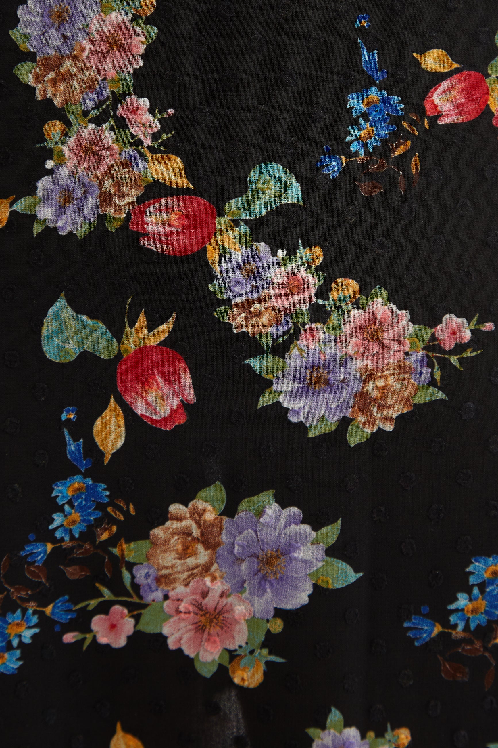 Dasha Carpathian Florals Print Tiered Midi Skirt - Styled