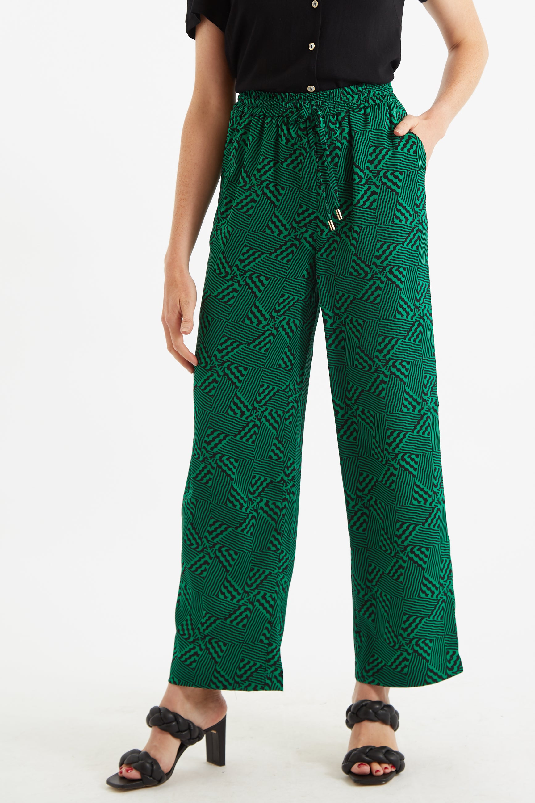 Louche Emmanuella 60s Patchwork Print Pyjama Style Trouser – JOY
