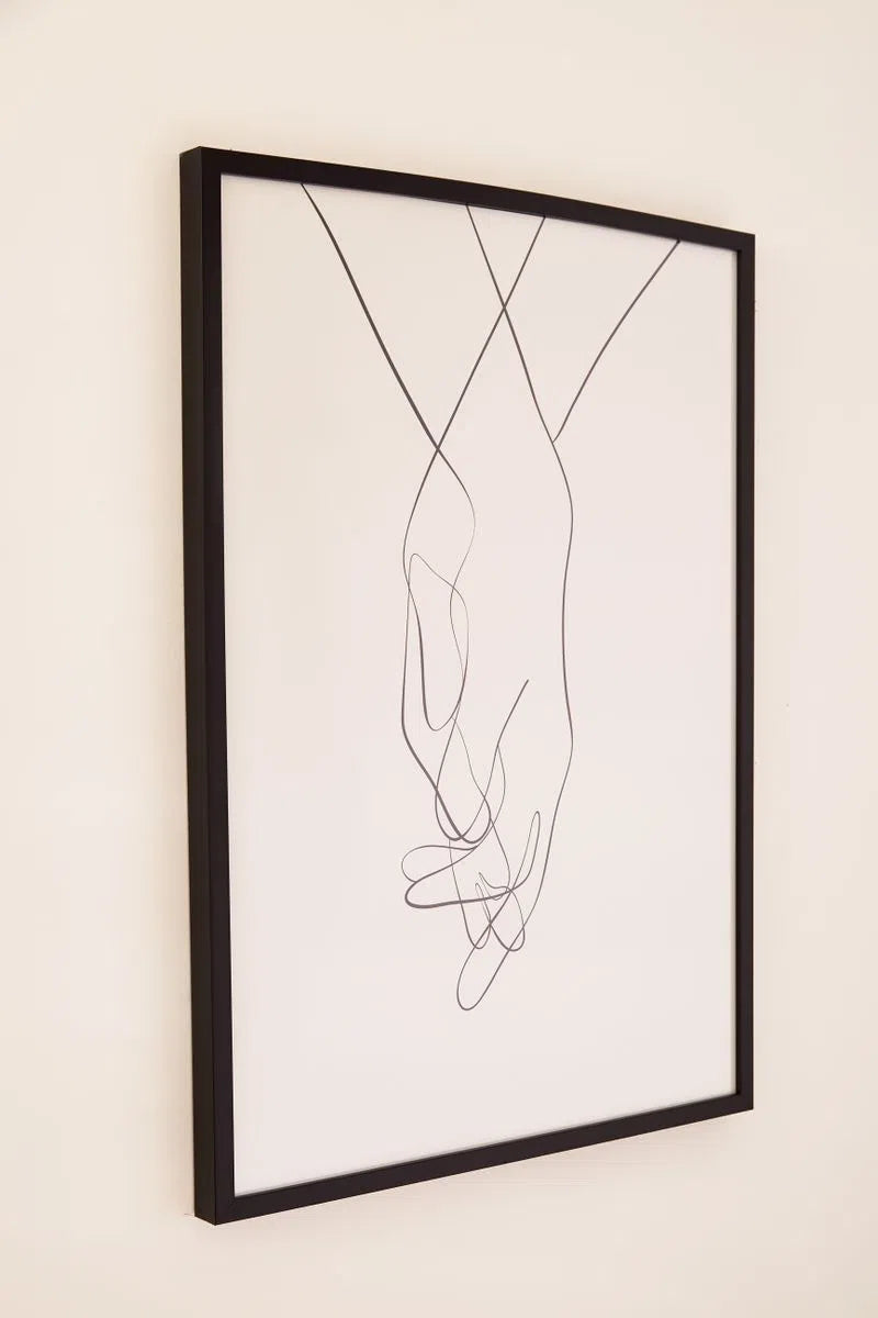 Holding Hands Print In Frame