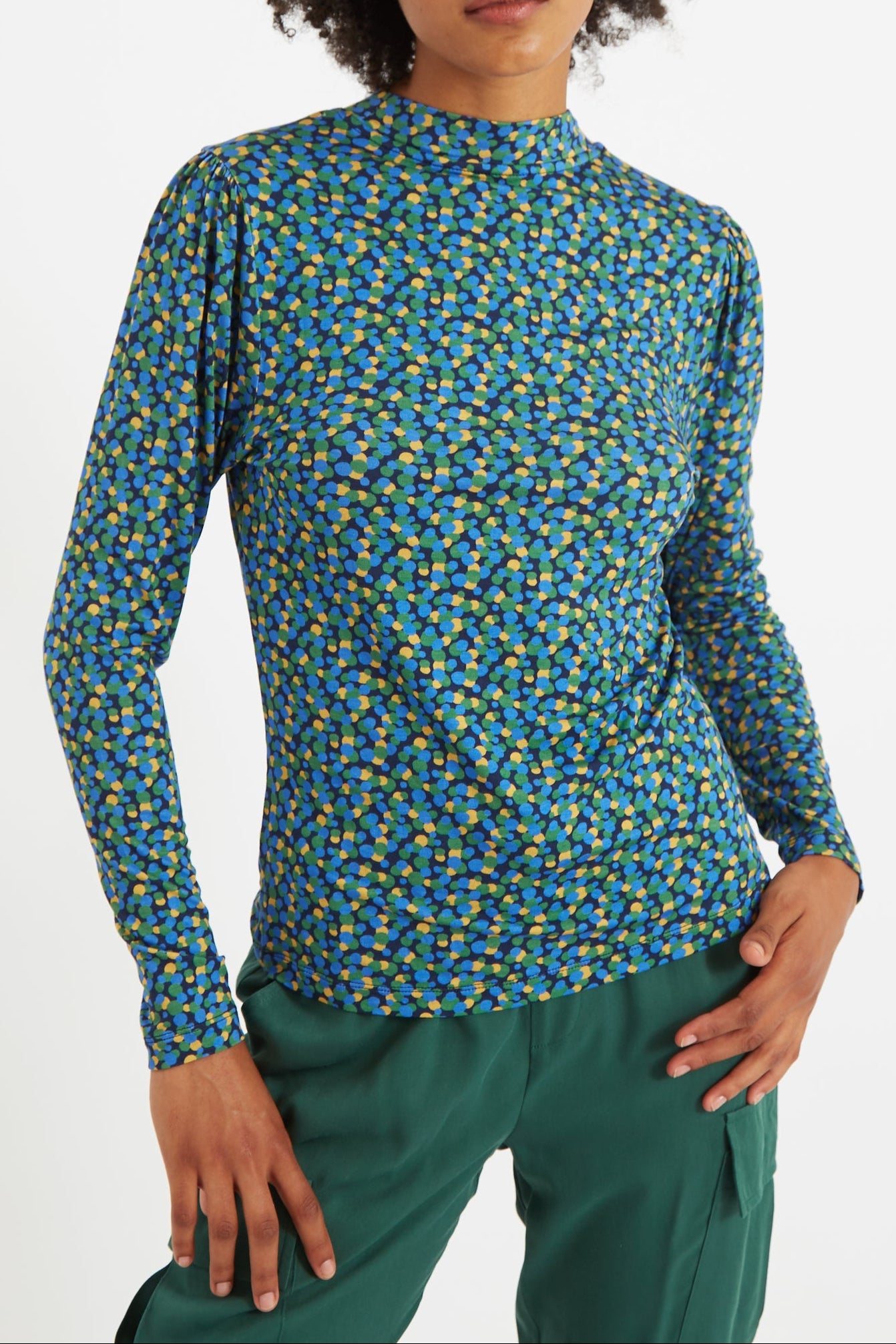Gilly Bubble Pop Long Sleeve Jersey Top