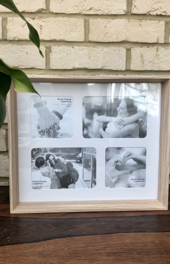 4 Photo Wooden Photo Frame
