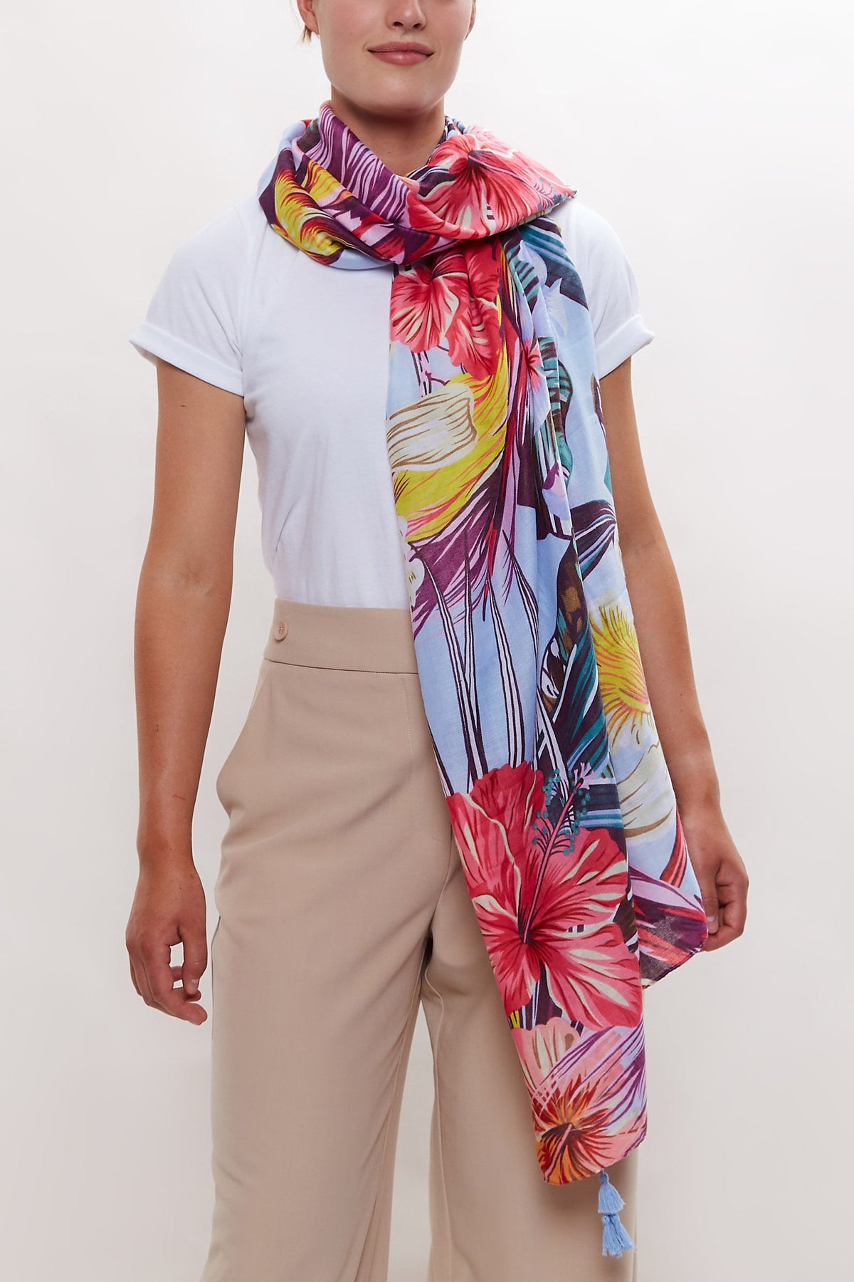 Hot Tropics Printed Scarf