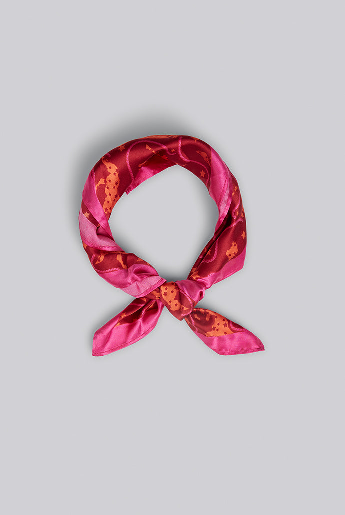 Louche Horse Scarf - Pink