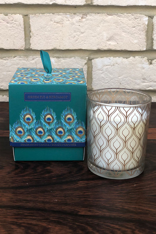 Fig And Bergamot Peacock Design  Candle
