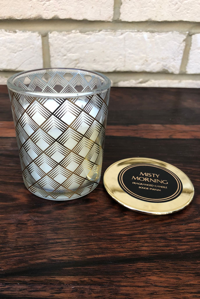 Gold Geometric Deco Candle